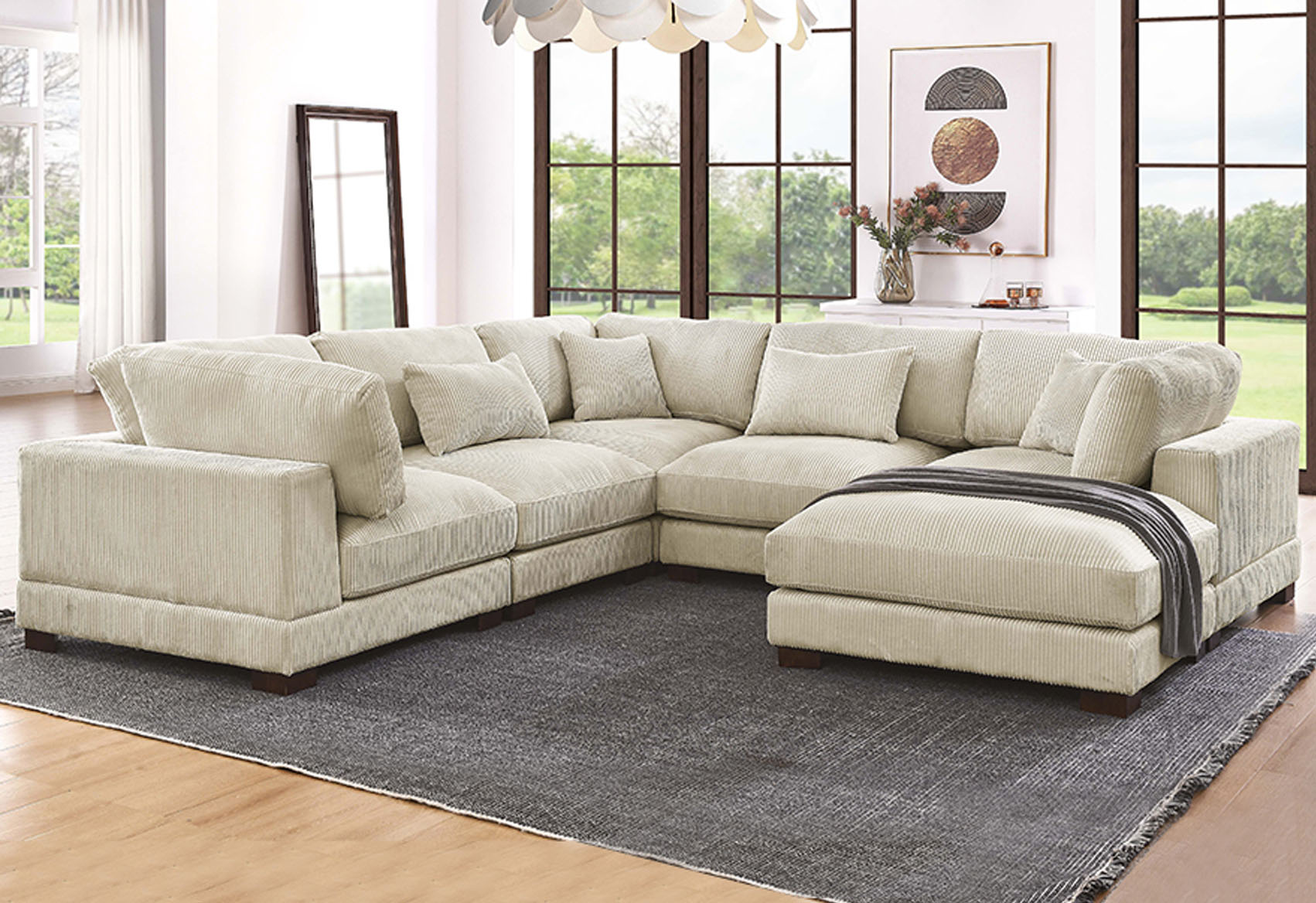 Clever Ways to Style a Modular Sofa for a More Adaptable Home