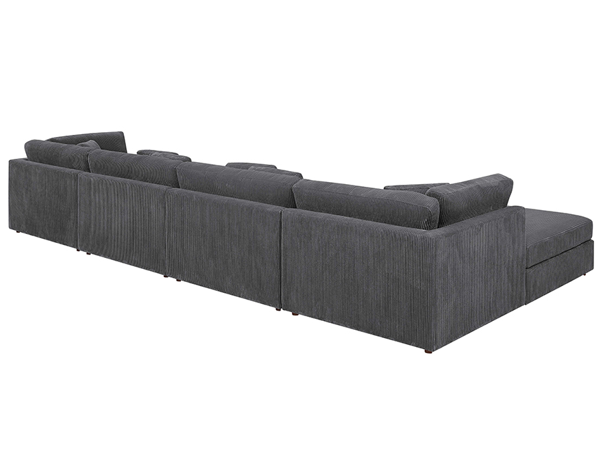 large curved couch